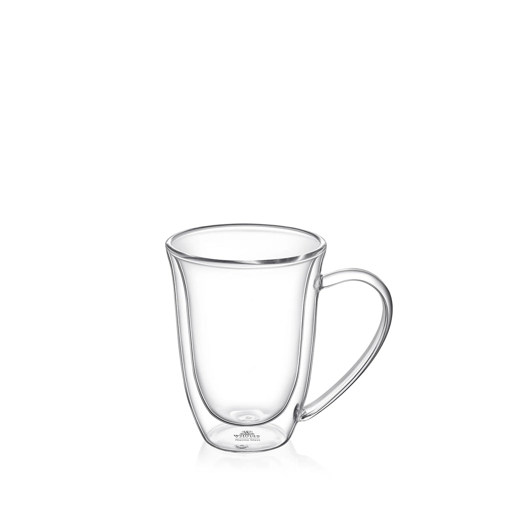 Wilmax Doppelwandige Tasse 250 ml 4er-Set Transparent