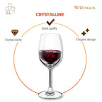 Wilmax Weinglas 420 ml 6er-Set Transparent aus Wilmax Crystalline-Serie