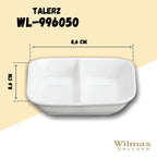 Wilmax Sojaschale 8.5 x 8.5 cm Porzellan Weiß WL-996050/A