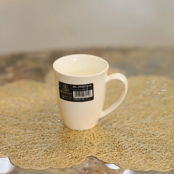 Wilmax Tasse 380 ml 2er-Set Weiß aus Porzellan