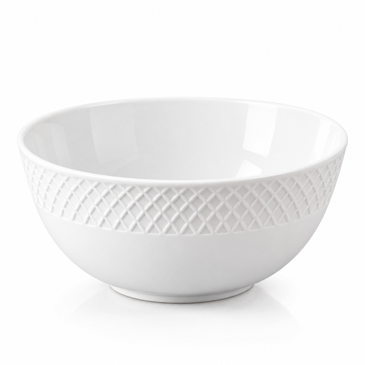 Wilmax Schale 600 ml 14 cm Weiß aus Porzellan