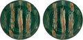 Wilmax Teller 28 cm 2er-Set Grün aus Porzellan
