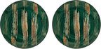 Wilmax Teller 28 cm 2er-Set Grün aus Porzellan
