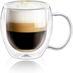 Wilmax Doppelwandige Tasse 500 ml 6er-Set Transparent