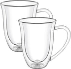 Wilmax Doppelwandige Tasse 400 ml Borosilikatglas 2er Set WL-888727/A2