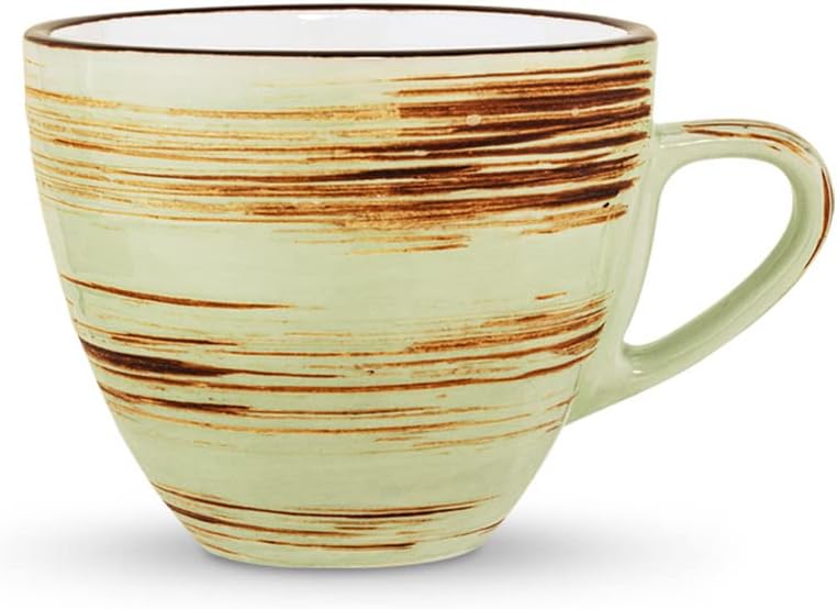 Wilmax Kaffee Tassen & Untertassen Set 6-teilig, 110 ml, ColorBoom WL-669134/AB6