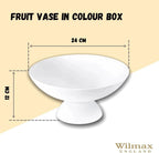 Wilmax Obstschale 24 x 11.5 cm Porzellan Weiß WL-996126/1C