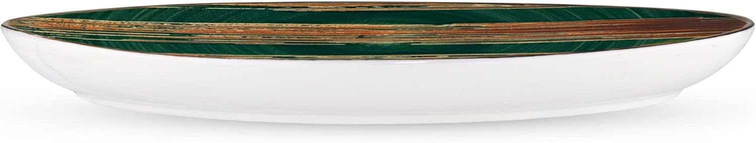 Wilmax Servierplatte 33x24,5 cm Grün Porzellan WL-668542/A