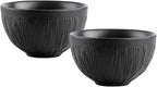 Wilmax Schüssel Lotus Schwarz 1000 ml 2er Set WL-664117/A2