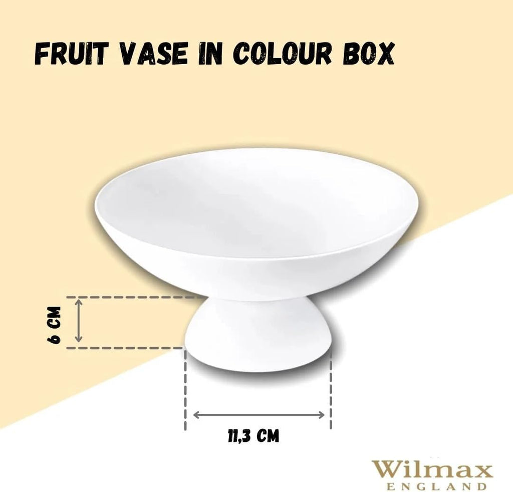 Wilmax Obstschale 24 x 11.5 cm Porzellan Weiß WL-996126/1C