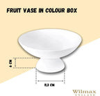 Wilmax Obstschale 24 x 11.5 cm Porzellan Weiß WL-996126/1C