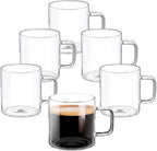 Wilmax Servis Set 10-teilig aus Borosilikatglas, Bambus & Porzellan