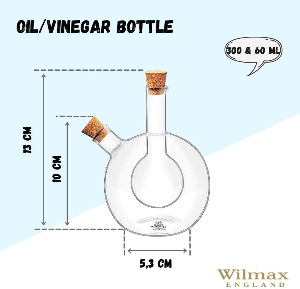 Wilmax Öl- und Essigflasche 300/60 ml Glas WL-888954/A