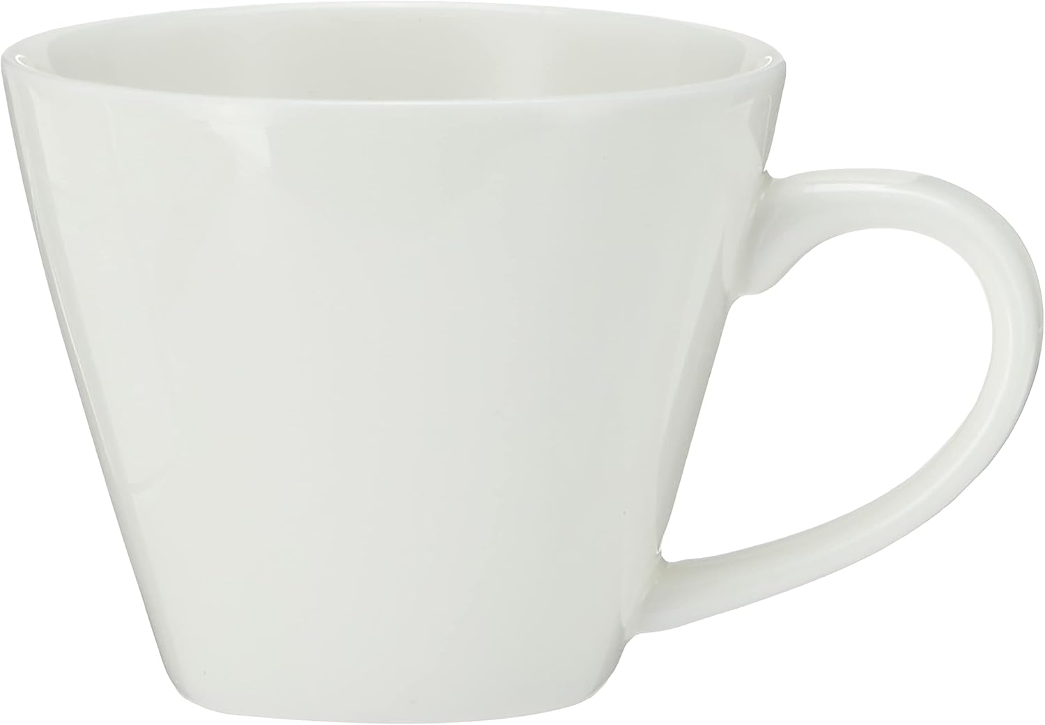 Wilmax WL-993004/2C Porzellan Teetassen- und Untertassen-Set, Weiss, 180mL Kapazität, 2 Stück