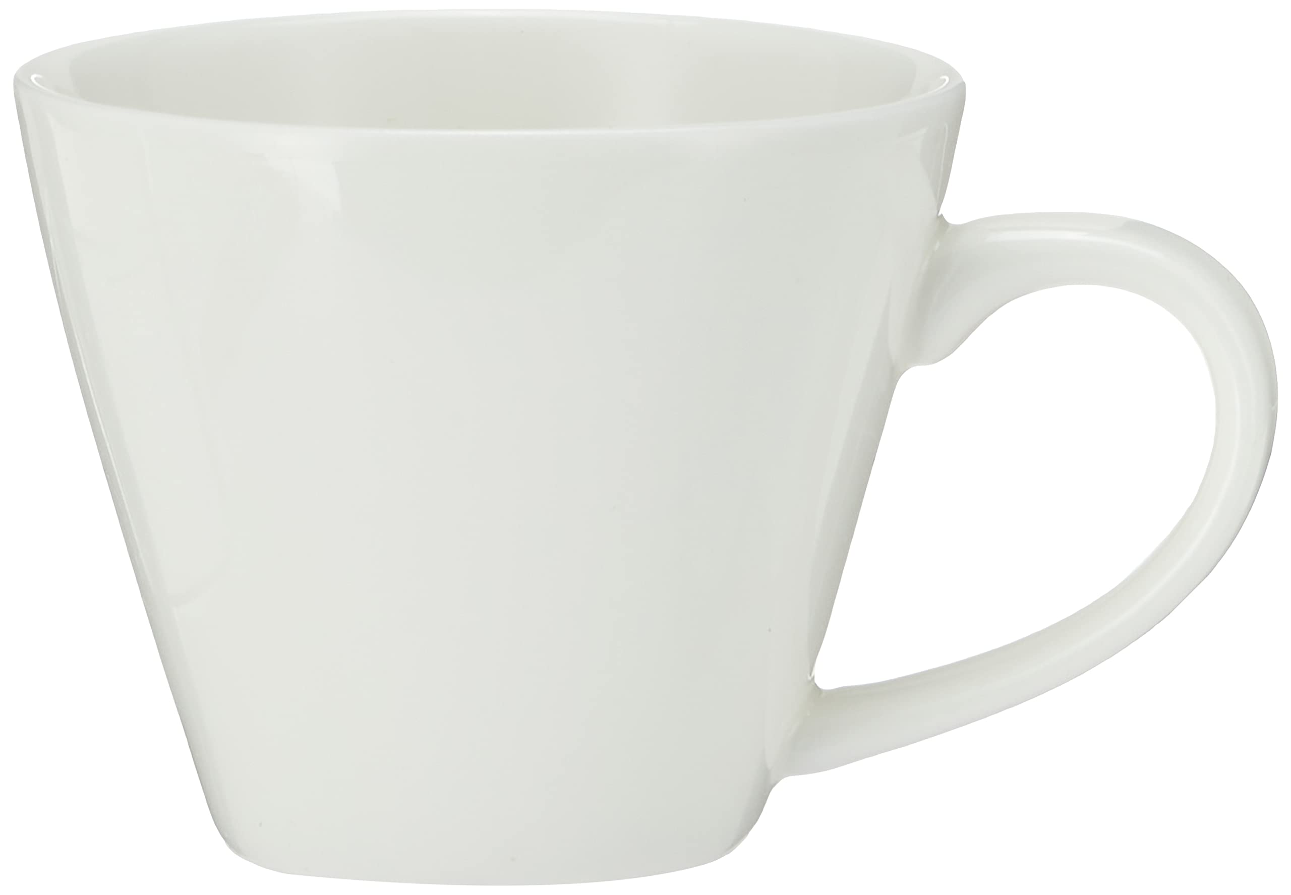 Wilmax WL-993004/2C Porzellan Teetassen- und Untertassen-Set, Weiss, 180mL Kapazität, 2 Stück