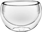 Wilmax Doppelwandige Glasschale 80 ml Transparent WL-888751/A