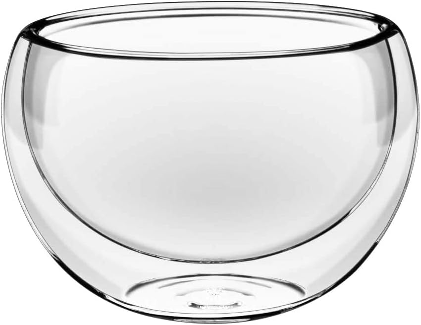 Wilmax Doppelwandige Glasschale 80 ml Transparent WL-888751/A