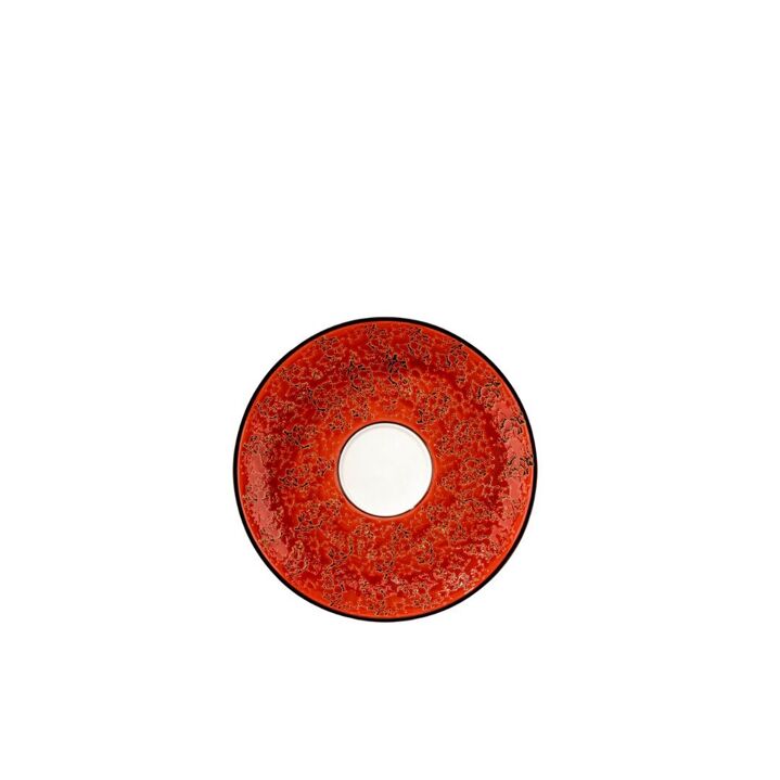 Wilmax Untertasse 11 cm Rot Porzellan WL-667233/B