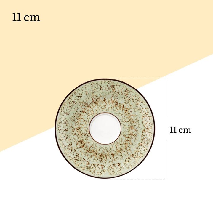 Wilmax Untertasse 11 cm Pistazie aus Porzellan