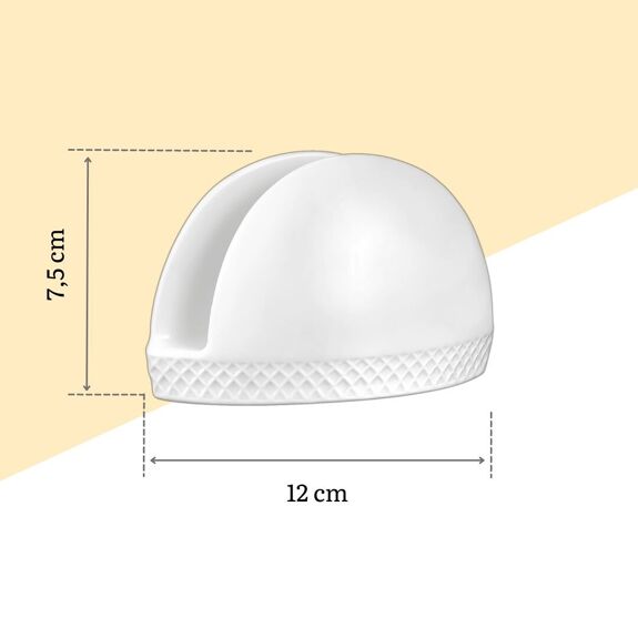 Wilmax Serviettenhalter Weiß Porzellan WL-880101901/A
