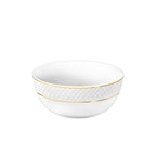 Wilmax Schale 18 cm Weiß Goldrand Porzellan 6er Set WL-880102369/A6