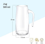 Wilmax Krug 500 ml Kristallglas Transparent WL-888304/1C