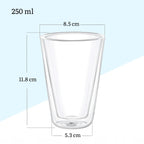 Wilmax Doppelwandiges Glas 250 ml Transparent