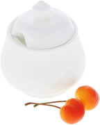 Wilmax Zuckerdose mit Deckel 340 ml Weiß Porzellan WL-995019/A