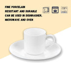 Wilmax Espressotassen mit Untertassen 2er Set 90 ml WL-993007/2C