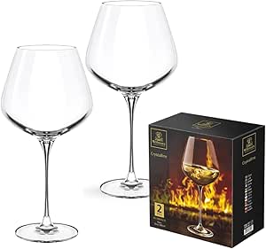 CHARDONNAY GLASS  880 ML  SET OF 2 IN COLOUR BOX