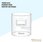 Wilmax Teelichthalter 9 cm Glas Transparent WL-888904/A