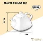 Wilmax Teekanne 1050 ml  Weiß Porzellan WL-994041/A