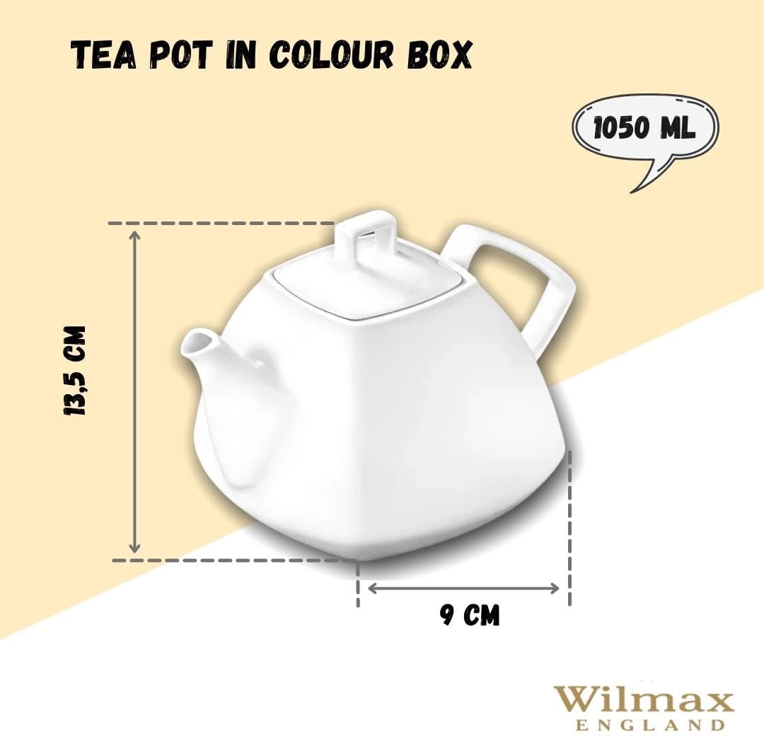 Wilmax Teekanne 1050 ml  Weiß Porzellan WL-994041/A