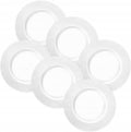 Wilmax Teller 18 cm Weiß Porzellan 6er Set WL-880101101/A6
