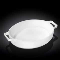 Wilmax Auflaufform mit Griffen, 2730 ml, oval, Porzellan WL-997041/A