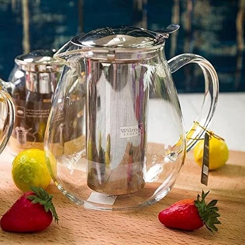 Wilmax WL-888803/A Borosilikatglas Teekanne, 1300mL Kapazität