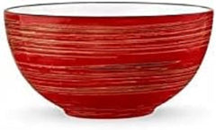 Wilmax WL-669230/A Porzellan Schüssel, Rot, 14cm Durchmesser, 600mL Kapazität