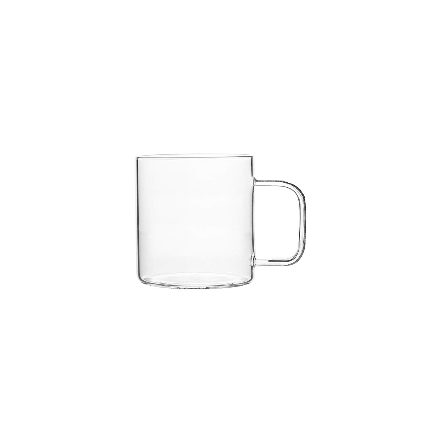 Wilmax WL-888603/A Borosilikatglas Kaffeetasse, Klar, 160mL Kapazität