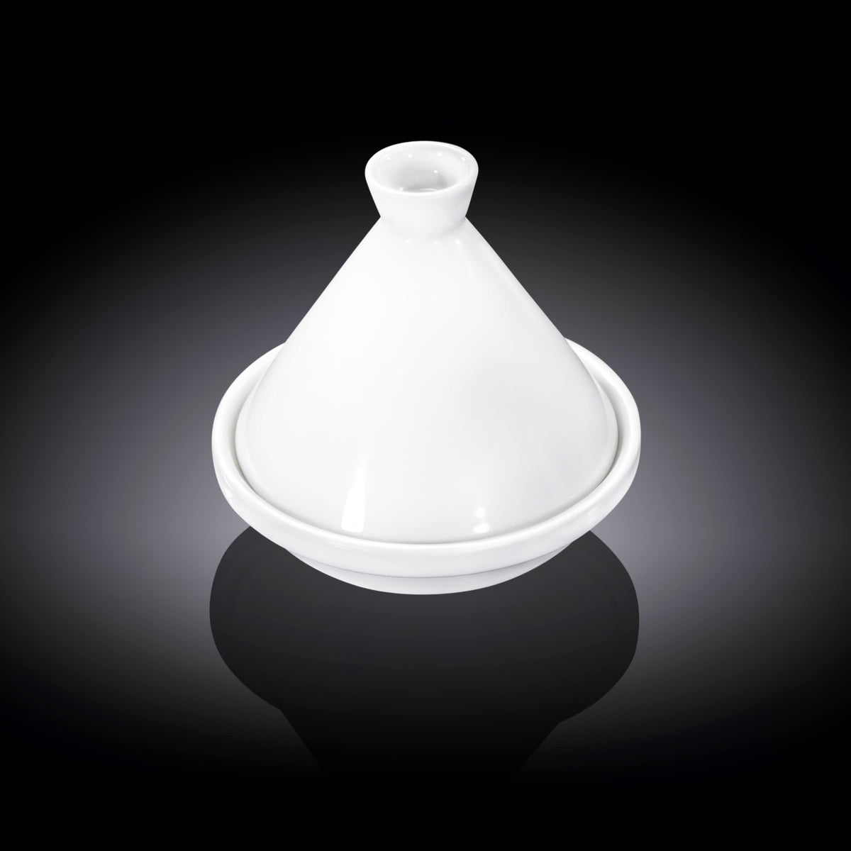 Wilmax WL-992726/A Porzellan Mini Tajine, Weiss, 10cm Höhe