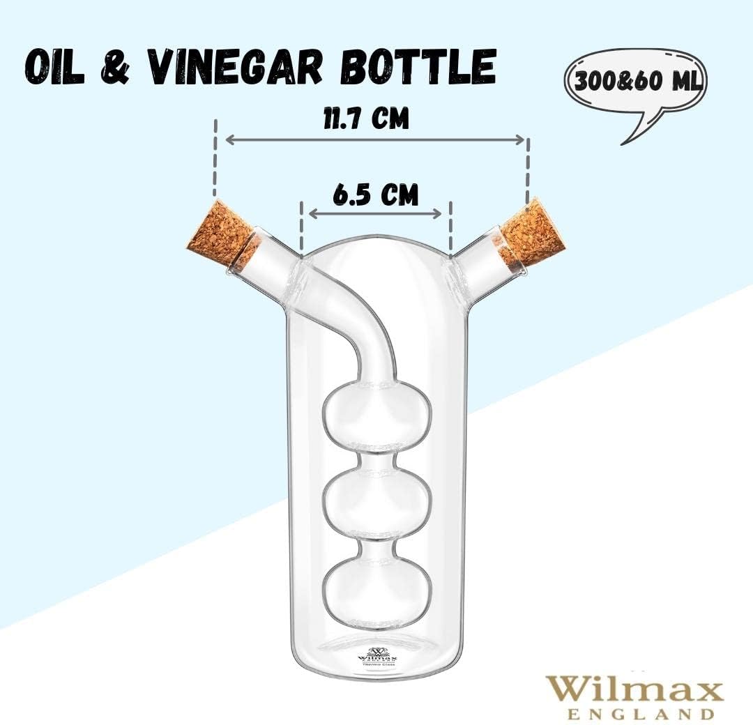 Wilmax Öl- und Essigflasche 300/60 ml Glas WL-888956/A