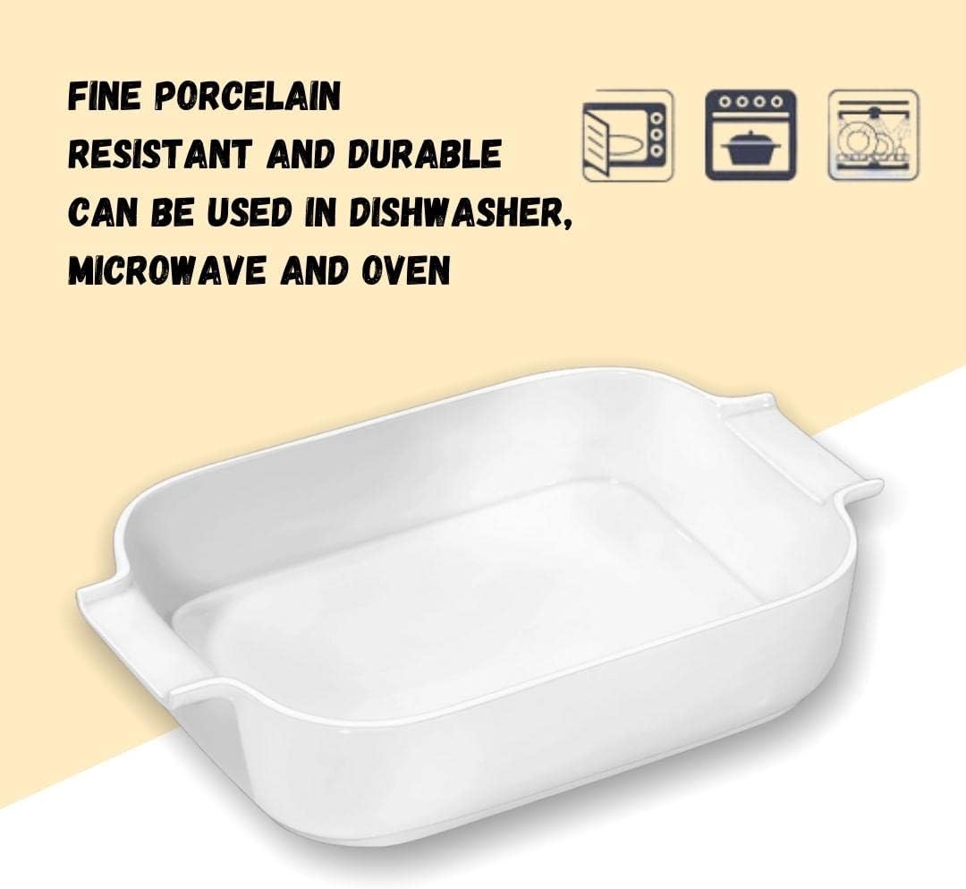 BAKING DISH WITH HANDLES 23 X 14.5 X 5 CM    860 ML IN COLOUR BOX