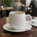 Wilmax Tasse 400 ml Porzellan Weiß 6er Set Kaffee Teebecher WL-993084/A6