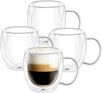 Wilmax Doppelwandiger Glasbecher 250 ml 4er Set WL-888746/A4