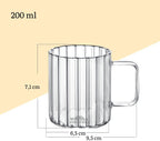 Wilmax Glastasse 200 ml Thermoglas 6er Set WL-888614/A6
