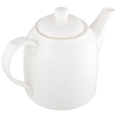 Wilmax WL-994007/1C Porzellan Teekanne, Weiss, 900mL Kapazität