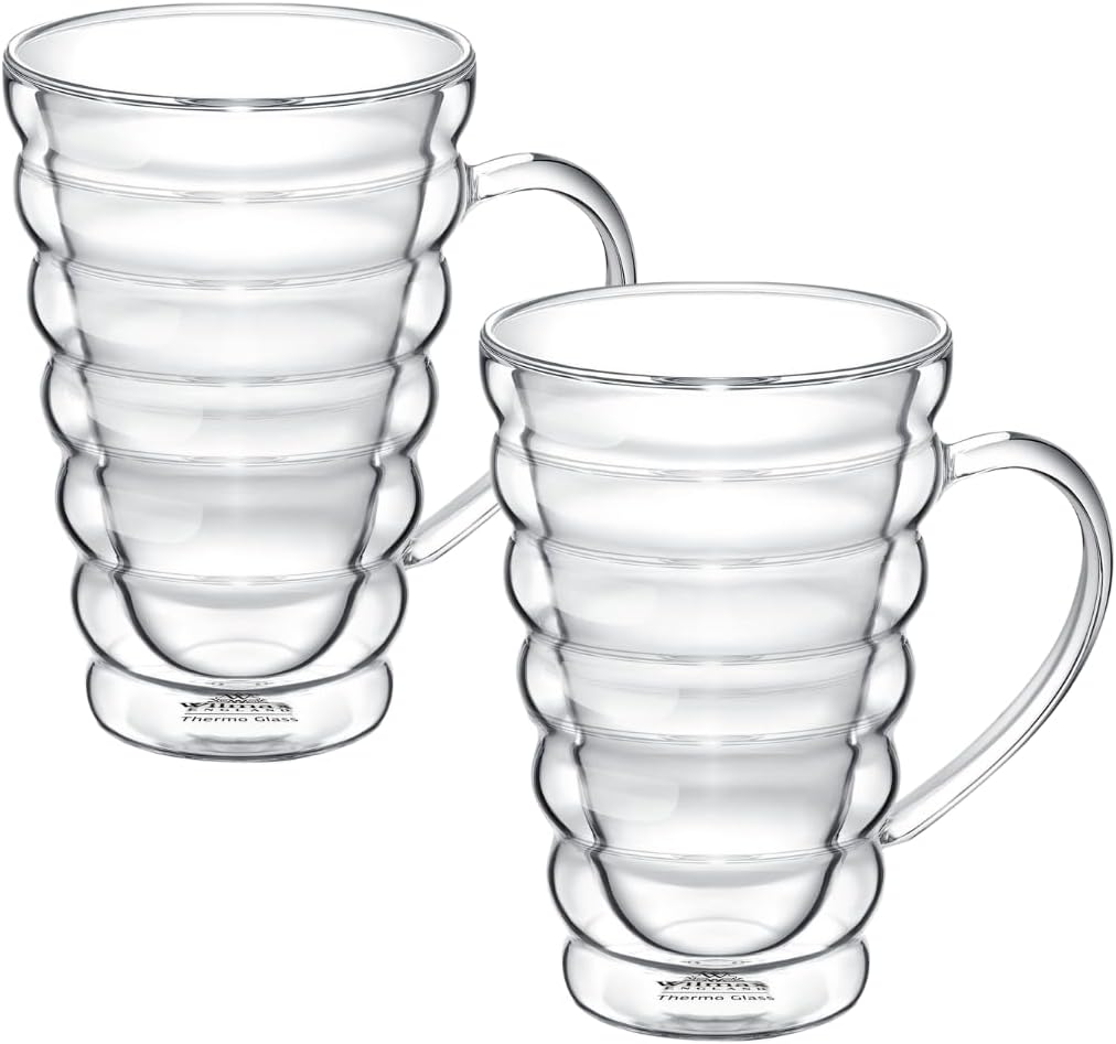 Wilmax Doppelwandglas Becher 300 ml 2er Set WL-888424/A2