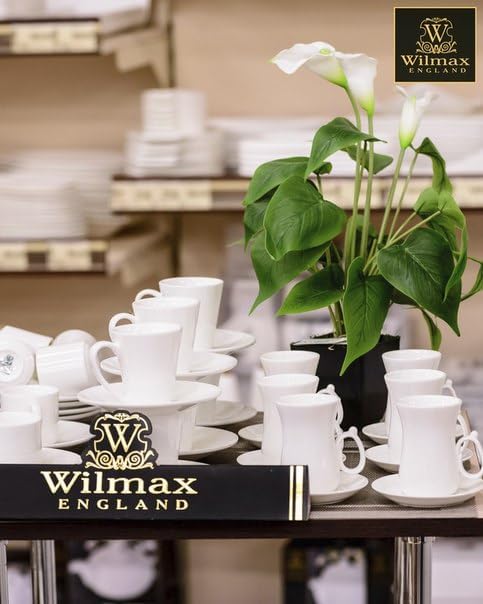 Wilmax Tassen 380 ml Weiß Porzellan 4er Set WL-993012/A4