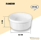Wilmax Ramekin 270 ml Porzellan Weiß WL-996135/A