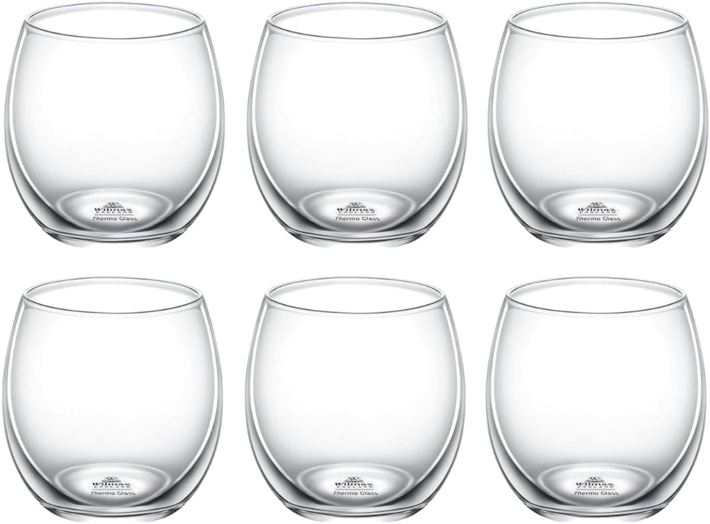Wilmax Thermoglas 530 ml 6er-Set Transparent aus Borosilikatglas
