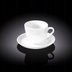 Wilmax Kaffeetassen-Set mit Untertassen, 6-teilig, 110 ml WL-993174/AB6